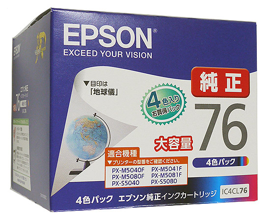 インテリア/住まい/日用品EPSON IC4CL76 インク