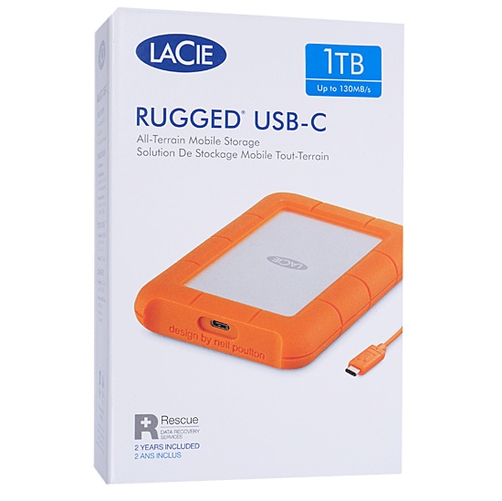 yzLaCie@Rugged Mini USB-C Portable Drive 1TB@2EUAP8