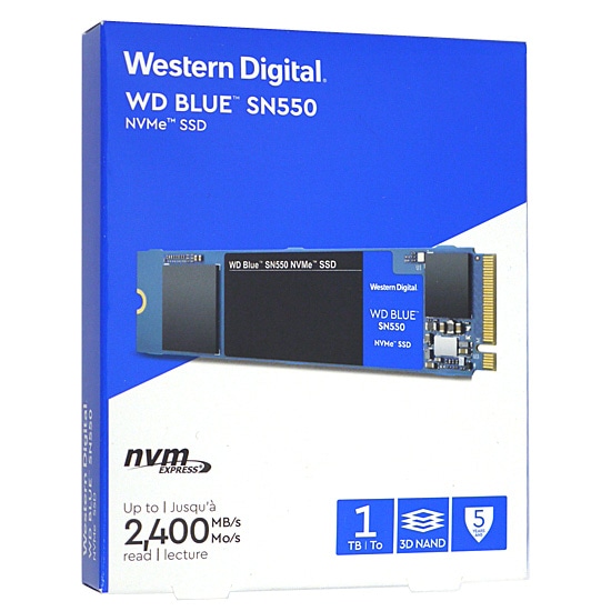 yzWestern Digital SSD@WD Blue SN550 NVMe WDS100T2B0C-EC