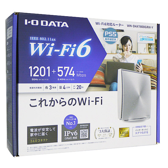 [bn:3]yzI-O DATA@Wi-Fi 6 Ή LAN[^[@WN-DAX1800GR