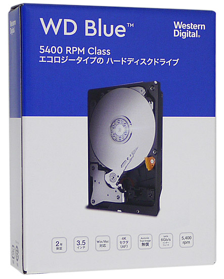 【送料無料】Western Digital製HDD　WD40EZAZ　4TB SATA600 5400
