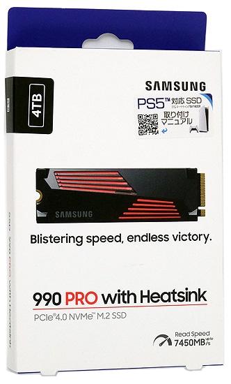 yzSAMSUNG SSD@990 PRO with Heatsink MZ-V9P4T0G-IT/EC@4TB