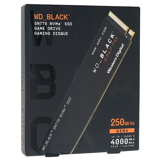 yzWestern Digital SSD@WD_Black SN770 NVMe WDS250G3X0E@250GB