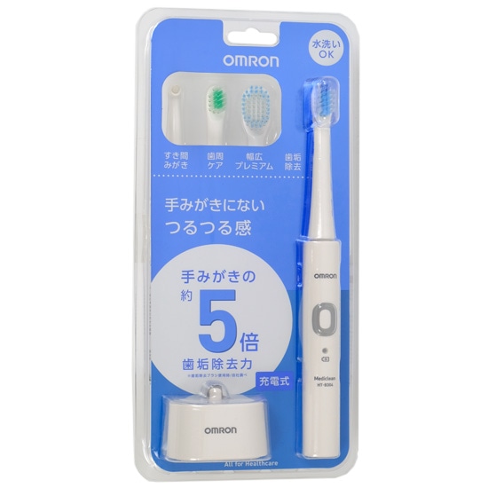 【送料無料】OMRON 音波式電動歯ブラシ メディクリーン HT-B304-W