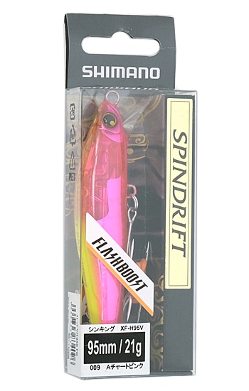 【送料無料】SHIMANO　ルアー 熱砂 スピンドリフト 95S フラッシュブースト　009 Aチャートピンク