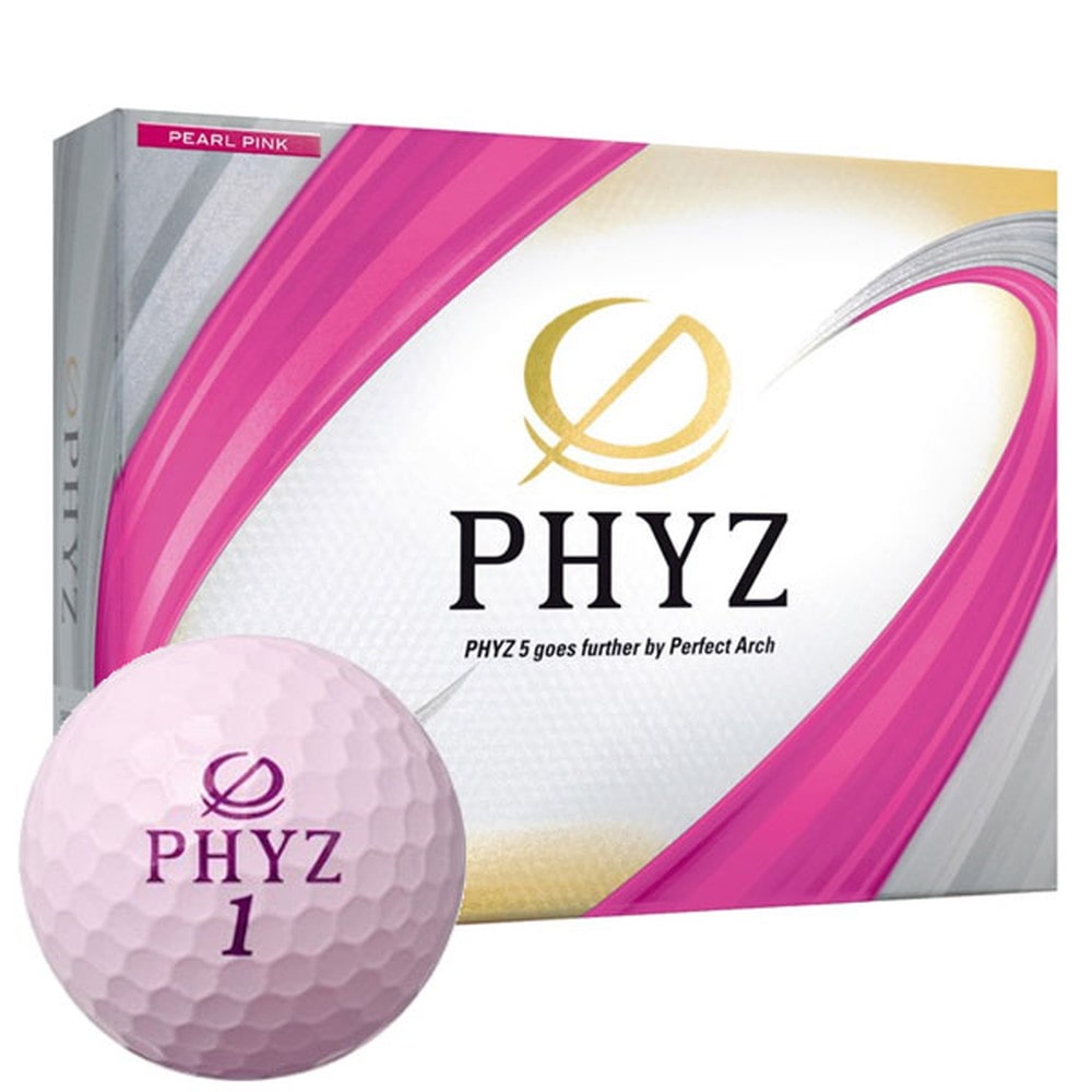 【送料無料】ブリヂストンスポーツ　PHYZ　19　ボール　【1ダース(※12個入)】 パールピンク