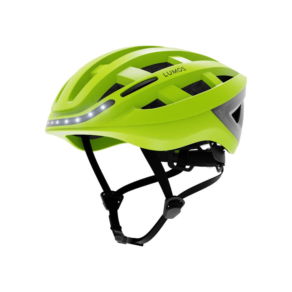 自転車用 ヘルメット ライト ヘッドライト ウインカー LED LUMOS Kickstart 自転車 ヘルメット アジアンフィット 60-64cm カラー：ライム(Electric Lime)