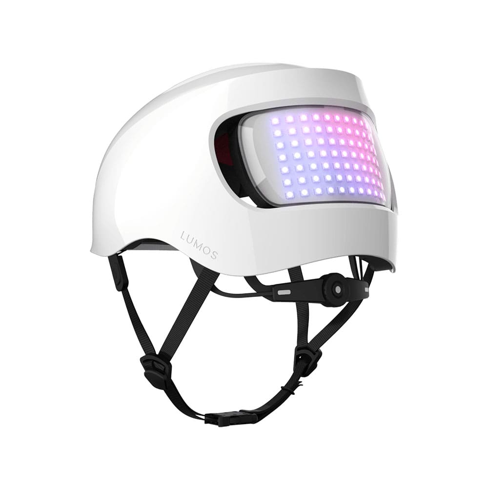 自転車用 ヘルメット スケボー ヘッドライト ウインカー LED LUMOS Matrix 自転車 スケボー ヘルメット 56-61cm カラー：ホワイト (Jet White)