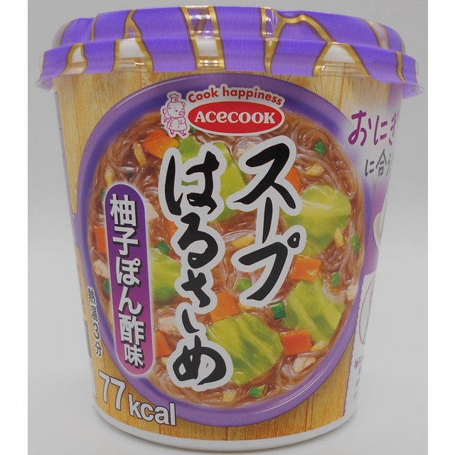 売れ筋介護用品も！ エースコック スープはるさめ 柚子ぽん酢味 32g ×6 メーカー直送 通販