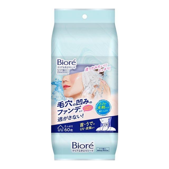 花王 ビオレ クリアふきとりシート 60枚入り サンドラッグe Shop Jre Pointが 貯まる 使える Jre Mall