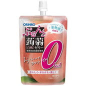 ◆オリヒロ ぷるんと蒟蒻ゼリー カロリー0 白桃 130g【8個セット】