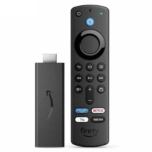 Amazon Fire TV Stick-AlexaΉFR(3)t Xg[~OfBAv[[ Tver{^t ubN