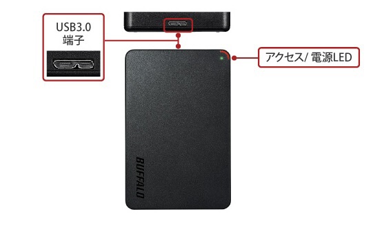 USB3.1(Gen1)\USB3.0接続　外付けハードディスク　4.0TB