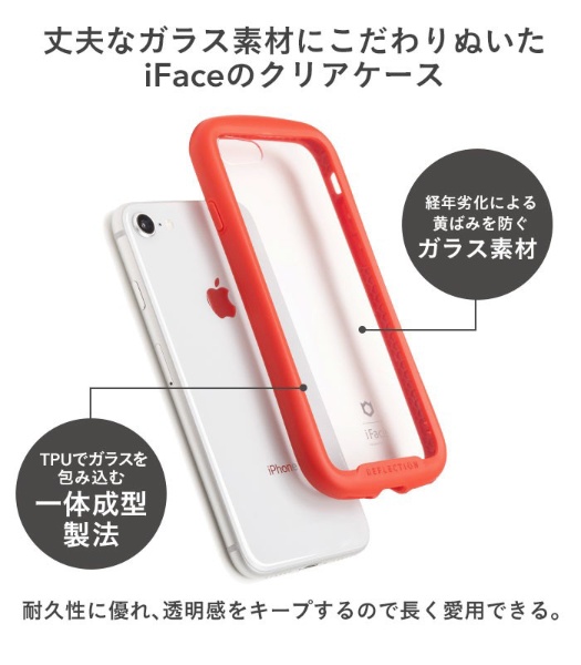 iPhone SE 2022/SE 2020/8/7専用］iFace Reflection強化ガラスクリア