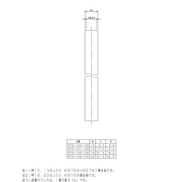 カクダイ(KAKUDAI) 架橋ポリエチレン管 10A 672-100-100 通販