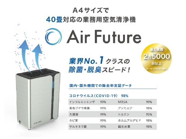 空気清浄機 Air Future PTO-001 [適用畳数：40畳](シルバー