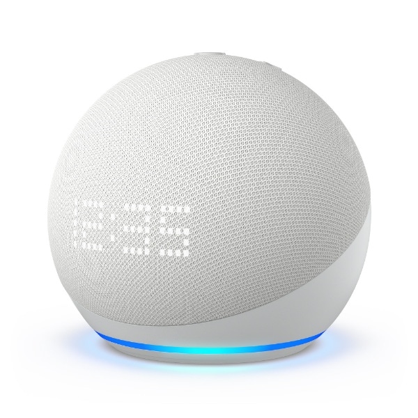 新型】Echo Dot with clock (エコードットウィズクロック) 第5世代 時計付きスマートスピーカー with Alexa  B09B9B49GT [Bluetooth対応 /Wi-Fi対応](ホワイト): ビックカメラ｜JRE MALL