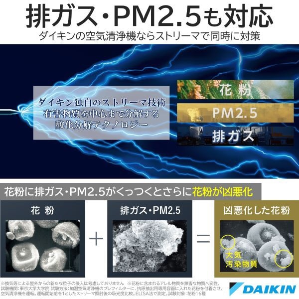 いつでも2倍！５．０のつく日は3倍！1日も18日も3倍！】DAIKIN 加湿ストリーマ空気清浄機 MCK70YBK-W ホワイト 未使用 空気清浄機