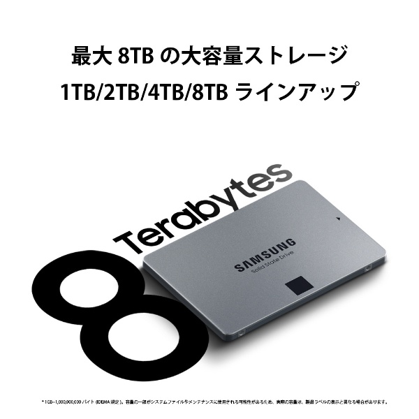 Samsung 870 QVO 2TB SATA 2.5インチ 内蔵 SSD