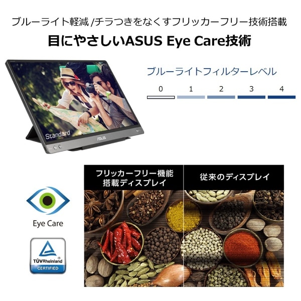 特価高品質】 ASUS エイスース USB-C+USB-A接続 PCモニター ZenScreen
