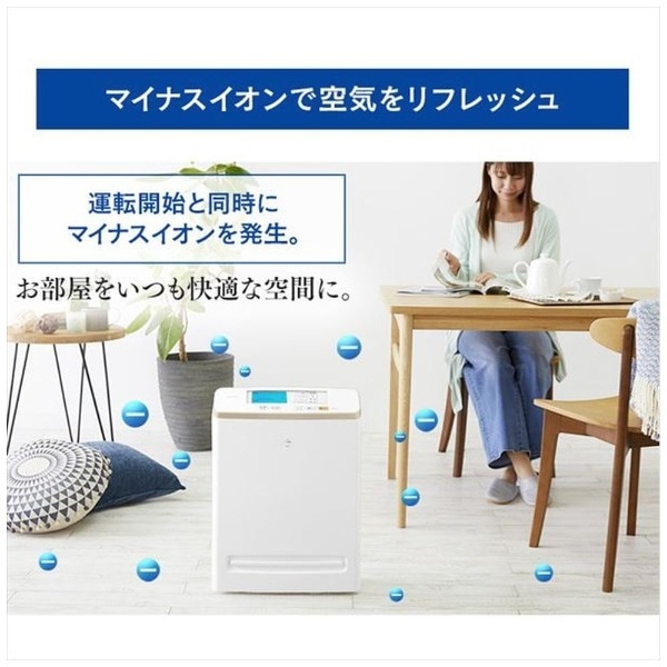 モニター付き空気清浄機 ブラウン RMDK-50 [適用畳数:25畳 /PM2.5対応