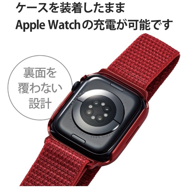 アップルウォッチ バンド Apple Watch 45mm レッド