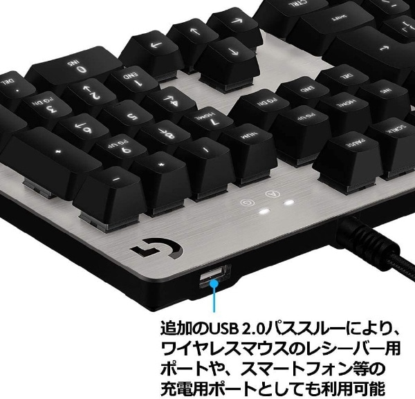 ゲーミングキーボード Carbon カーボン：レッド G413CB [有線 /USB ...