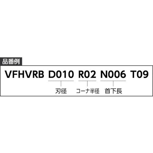超硬エンドミル IMPACTMIRACLEシリーズ VF－HVRB VFHVRBD020R05N040T09(VFHVRBD020R05N040T09): ビックカメラ｜JRE MALL