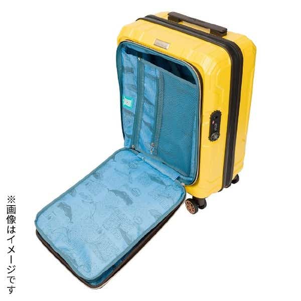 【色: ホワイトカーボン】[アクタス] スーツケース ジッパー フロントオープン