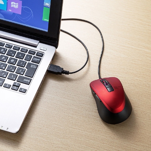 マウス レッド Ma Bl156r Blueled 有線 5ボタン Usb レッド ビックカメラ Jre Mall