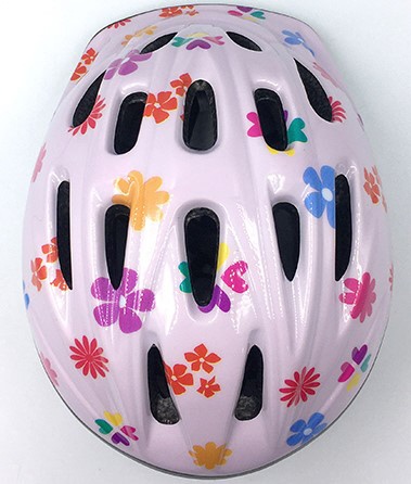 子供ヘルメット ヘルメット 子供用 花ピンク　Mサイズ