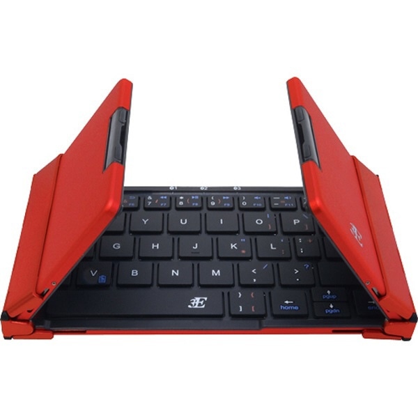 TENPLUS（モバイルキーボード）／赤色　Bluetooth接続