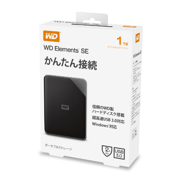 WDBEPK0010BBK-JESE 外付けHDD USB-A接続 WD Elements SE Portable ...
