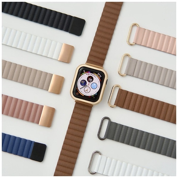 特価商品 Apple Watch レザー バンド 42 44 45 ネイビー nmef.com