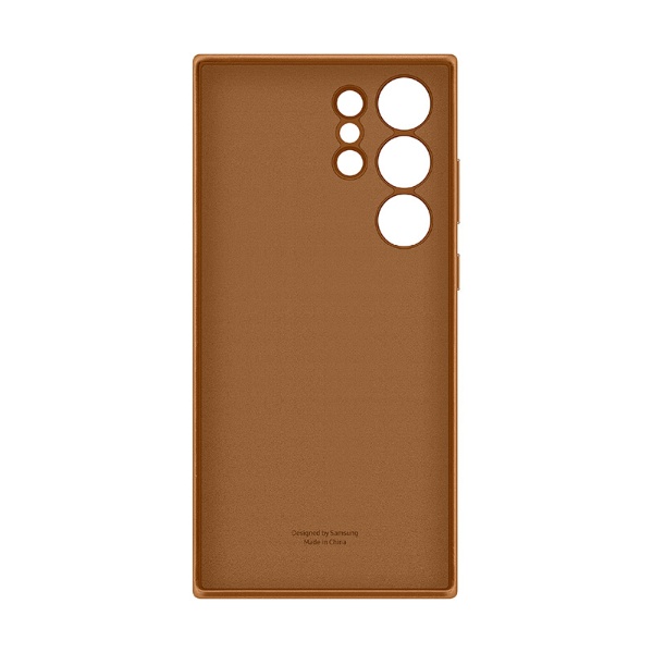 サムスン純正 GalaxyS23 Ultra Leather Case/Camel キャメル EF