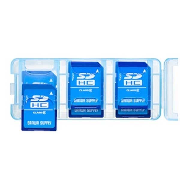 SDカードケース 6枚収納 クリアブルー FCMMC23SDCBL[FCMMC23SDCBL](ブルー) ビックカメラ｜JRE MALL