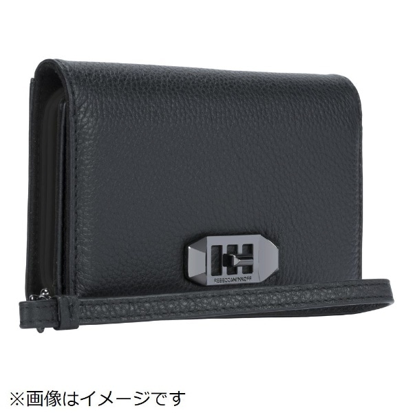 iPhone X用 LOVE LOCK WRISTLET RMIPH-050-BLK BLACK 手帳型ケース