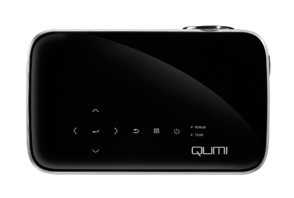 LEDモバイルプロジェクター QUMI Q8 ブラック 1000lm 621g フルHD ...