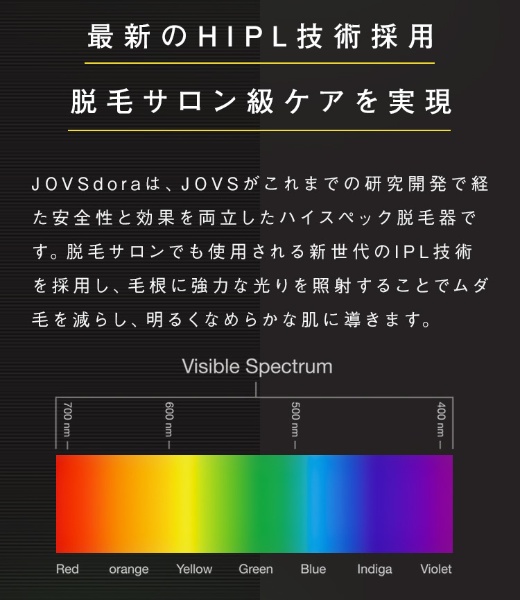 光美容器 光脱毛器 IPL VIO対応 JOVS Dora エメラルドグリーン J847 ...