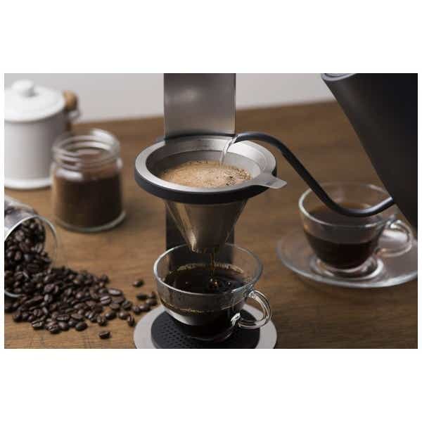全品免税 AdHoc Mr. Brew ポアオーバーコーヒーメーカー シングルサーブコーヒーメーカー 2層フィルター付き ステンレススチー コーヒー、ティー用品  ENTEIDRICOCAMPANO