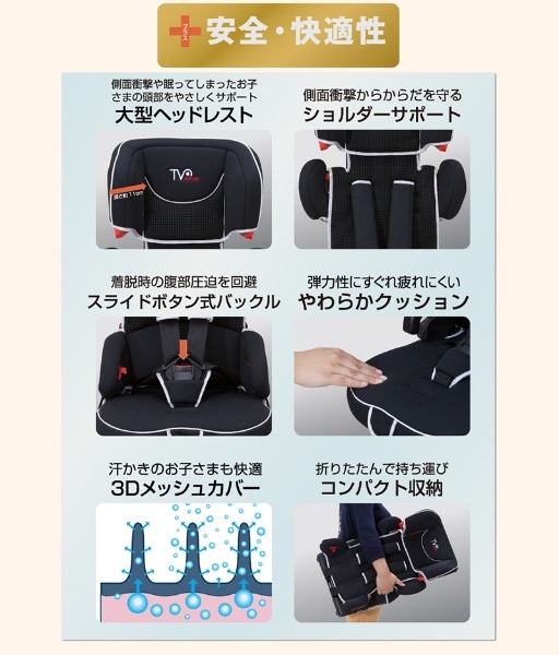 チャイルドシート トラベルベストECFIX ブリリアントブラック