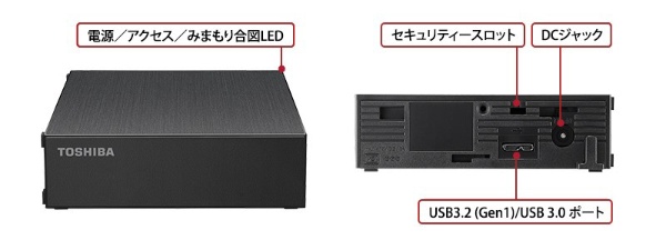 東芝 外付け ハードディスク 6TB HD-TDA6U3-B/N