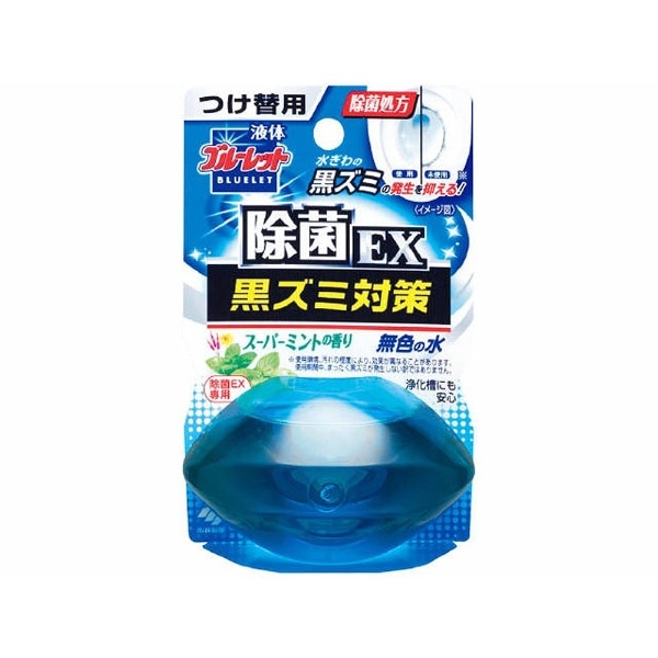 液体ブルーレットおくだけ 除菌EX スーパーミントの香り 無色の水 つめかえ用〔トイレ用洗剤〕