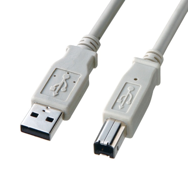 USB-A ⇔ USB-Bケーブル [1.5m /USB2.0] エコ ライトグレー KU20-EC15K