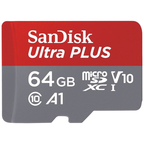 microSDXCカード[64GB/Class10] ウルトラ シリーズ Ultra PLUS SDSQUBC-064G-JB3CD [Class10 /64GB]