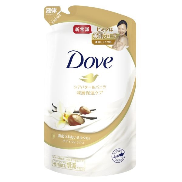 Dove（ダヴ）ボディウォッシュ シアバター＆バニラ つめかえ用 340g 〔ボディソープ〕 シアバター＆バニラ