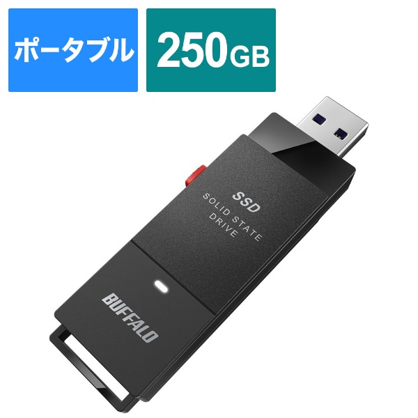 【ほぼ未使用】外付けSSD ポータブルSSD 250GB pc ps4 ps5