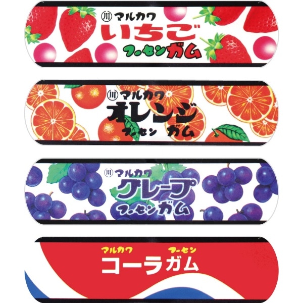 キャラクター絆創膏 12枚入(4デザイン×3枚) フーセンガム SIB004