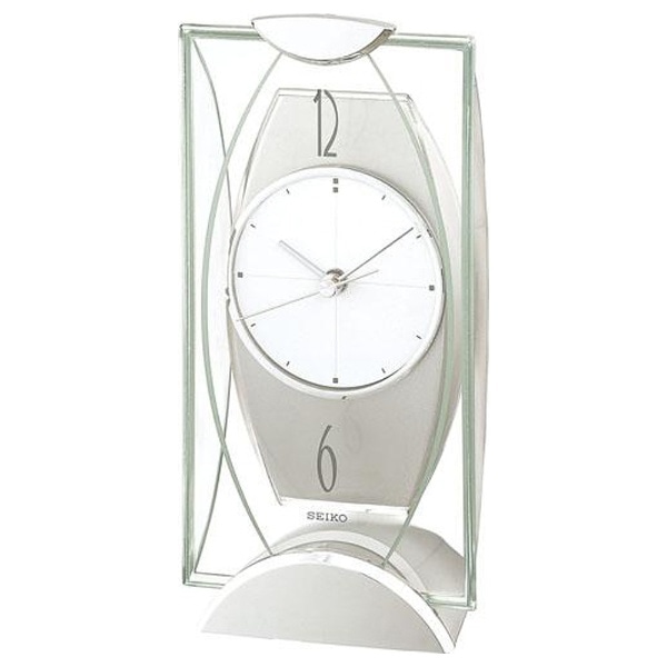 置き時計 スタンダード 銀色メタリック BZ334S
