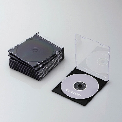 Blu-ray/DVD/CDΉ XP[X 1[×10 ubN CCD-JSCS10BK[CCDJSCS10BK]
